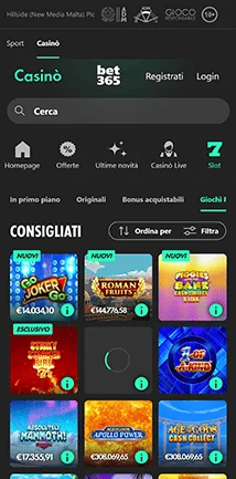 bet365 app superenalotto